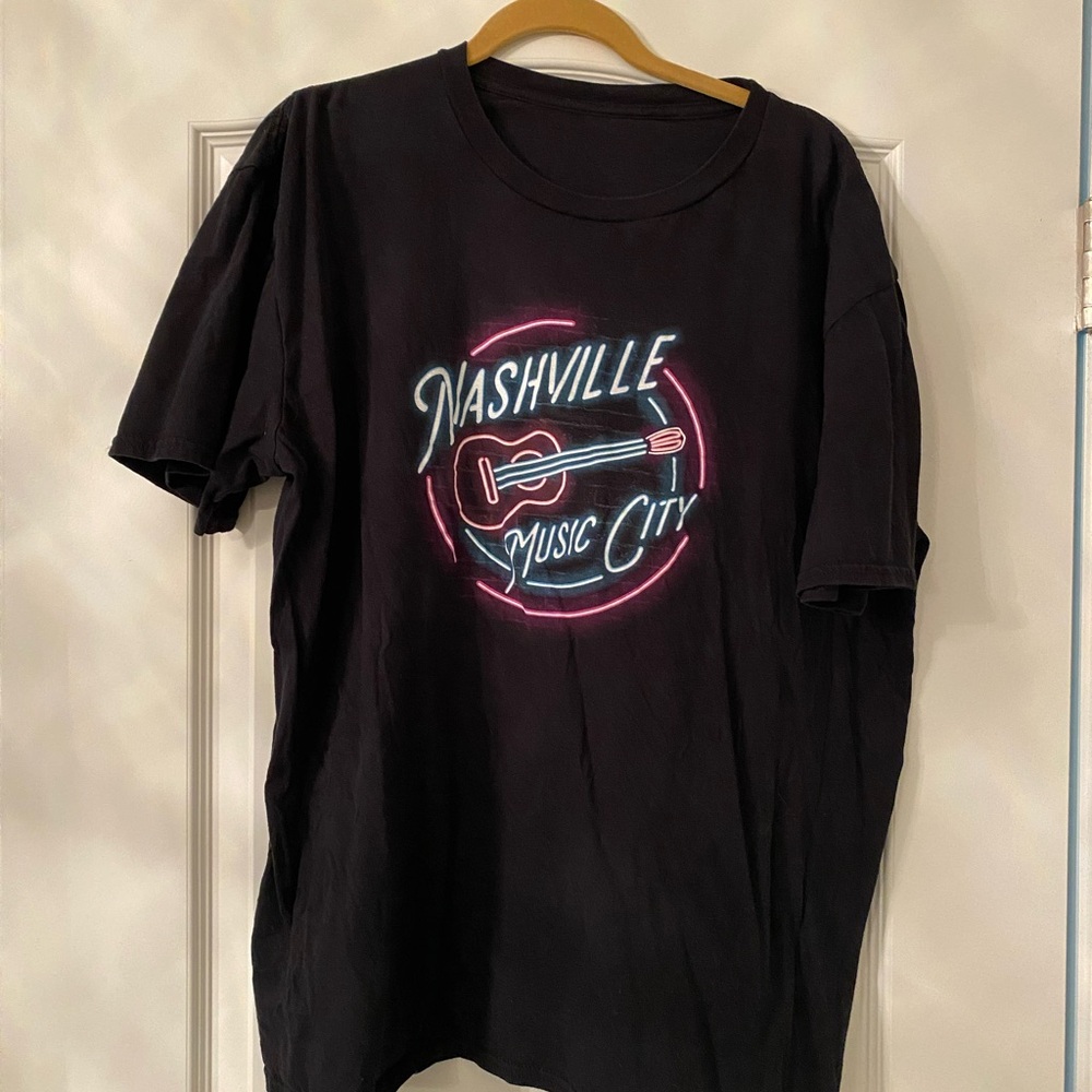 Nashville Music City Black T-Shirt